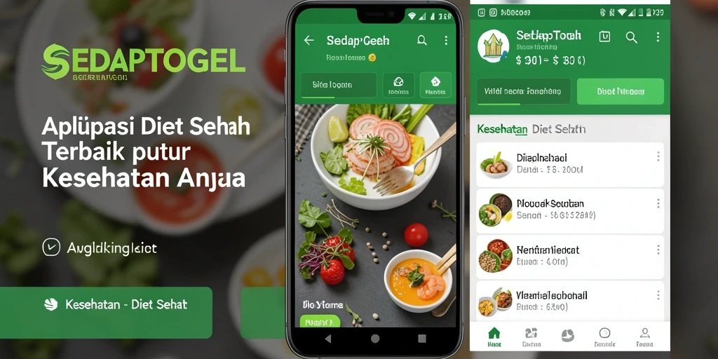 Antarmuka SEDAPTOGEL yang ramah pengguna untuk diet sehat.