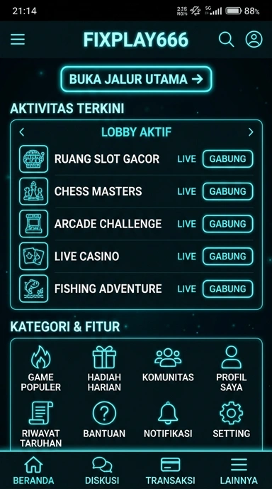 Tampilan link alternatif fixplay666